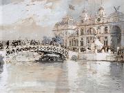Childe Hassam Columbian Exposition Chicago oil on canvas